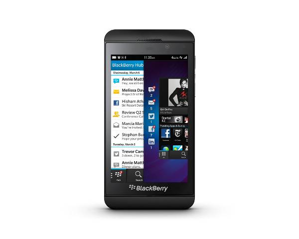 blackberry z10 launch