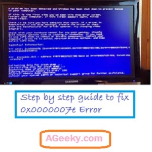  how to fix 0x0000007e error