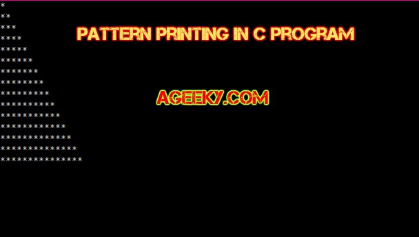 C Program to print Patterns