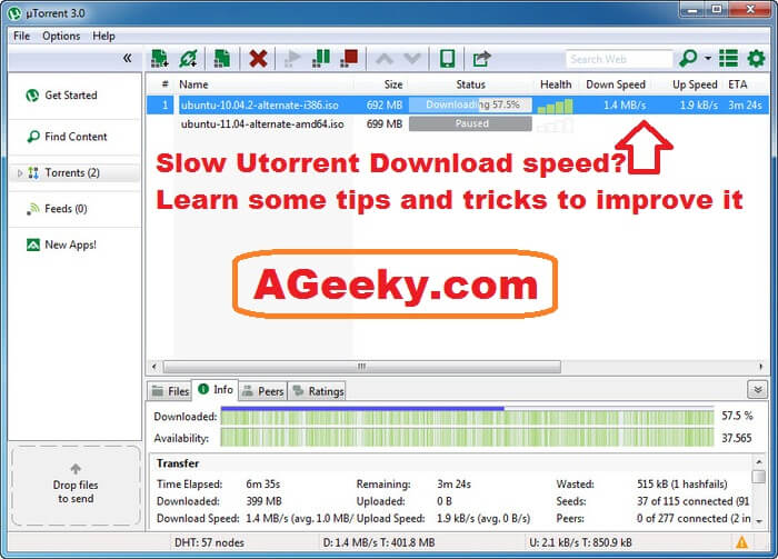 utorrent download very slow