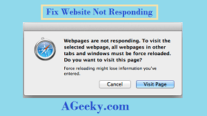 website not responding fix