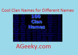 cool clan names