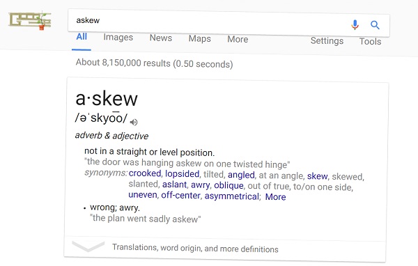 google askew gravity trick