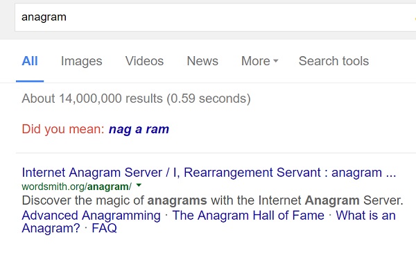 google nagging rams trick