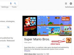 google super mario brothers trick