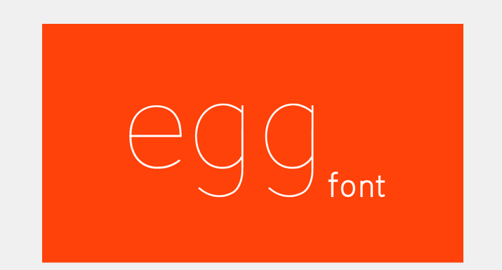 Egg Font by Vivien Bertin 